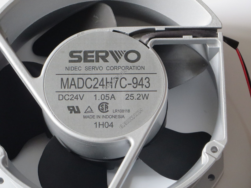 SERVO MADC24H7C-943 24V 1,05A 25,2W 2wires cooling fan 
