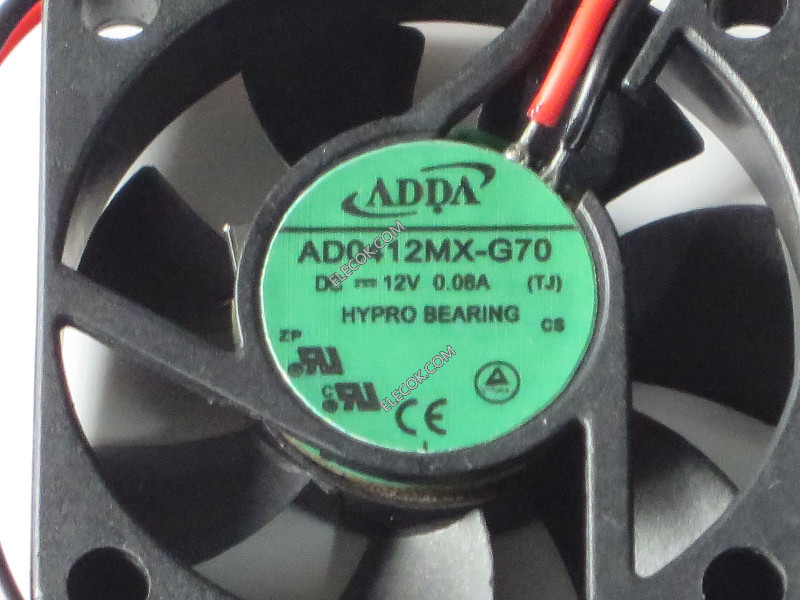 ADDA AD0412MX-G70 12V 0,08A 2wires Cooling Fan 