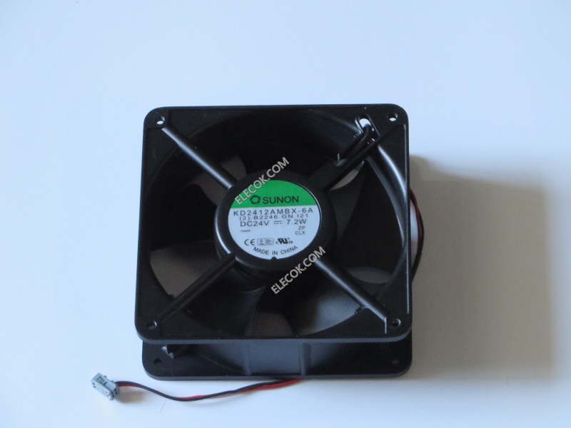 SUNON KD2412AMBX-6A 24V 7,2W 2wires Cooling Fan 