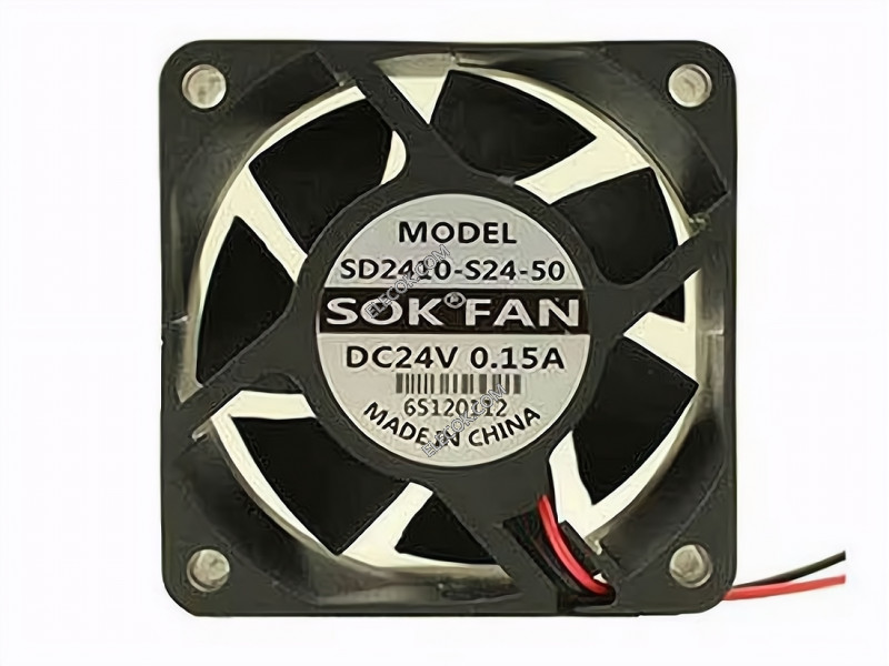SOKFAN SD2410-S24-50 24V 0,15A 2wires Cooling Fan replace 