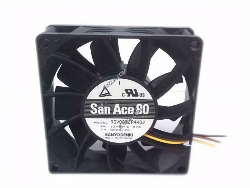 Sanyo 9GV0812P4K03 12V 0,87/0,1A 10,4/1,2W Cooling Fan 