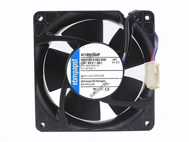 Ebmpapst 4118N/2H4P 48V 0.65A 34W 4wires Cooling Fan