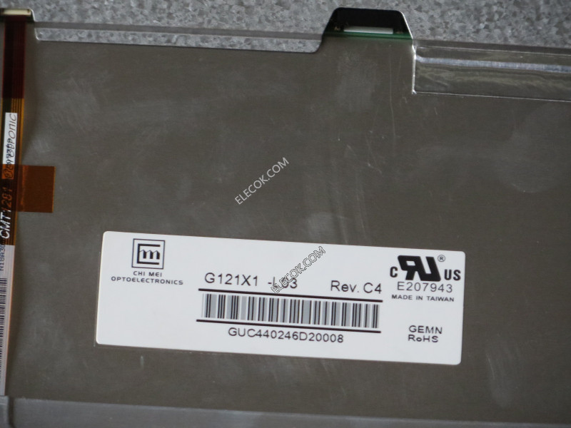 G121X1-L03 12.1" a-Si TFT-LCD Panel for CMO, used 