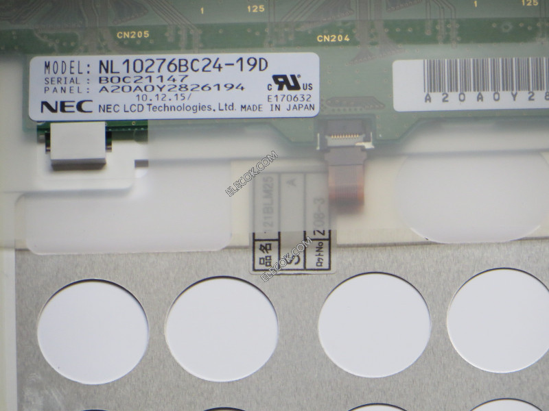 NL10276BC24-19D 12,1" a-Si TFT-LCD Panel számára NEC used 
