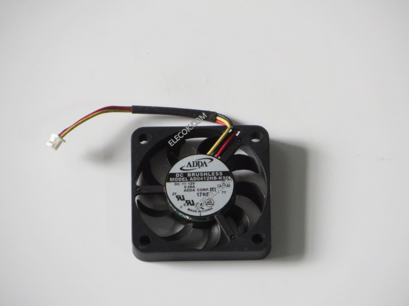 ADDA AD0412HB-K96 12V 0,08A 3wires DC Cooling Fan Refurbished 