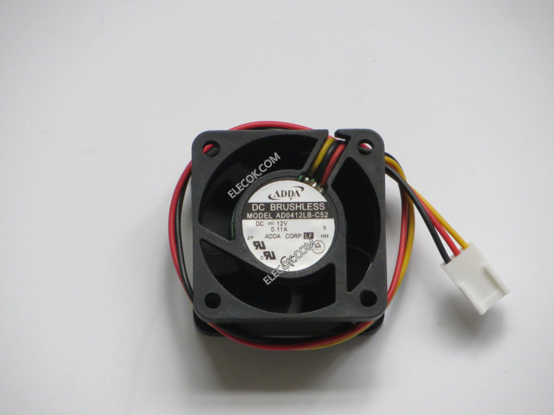 ADDA AD0412LB-C52 12V 0.11A 3wires Cooling Fan