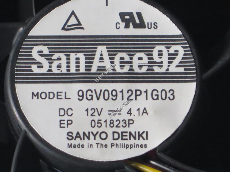 Sanyo 9GV0912P1G03 12V Cooling Fan Refurbished