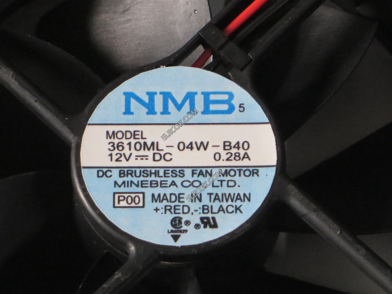 NMB 3610ML-04W-B40 12V 0.28A 2wires cooling fan