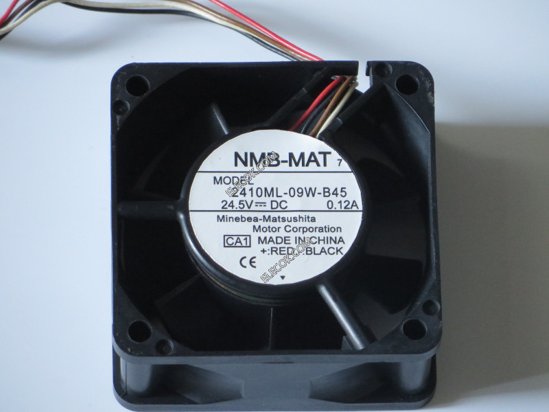 NMB 2410ML-09W-B45 24.5V 0,12A 2,64W 4wires Cooling Fan 