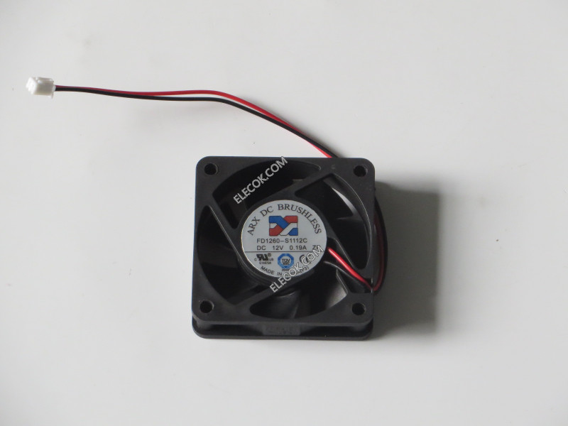 ARX FD1260-S1112C 12V 0,19A 2wires Cooling Fan 