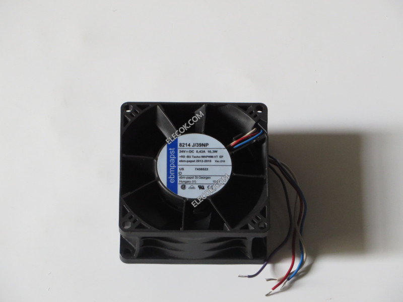 Ebmpapst 8214 J/39NP 24V 0.43A 10.3W 4wires Cooling Fan