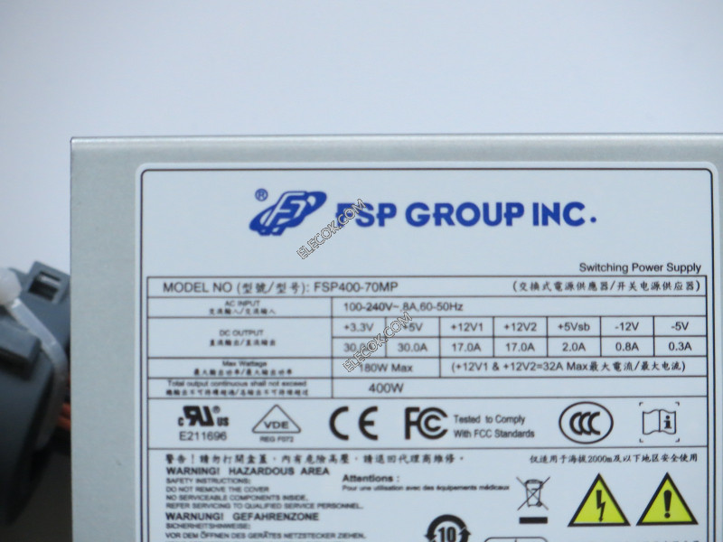 FSP Group Inc FSP400-70MP Server - Power Supply 400W, 100-240V,BA 60-50HZ
