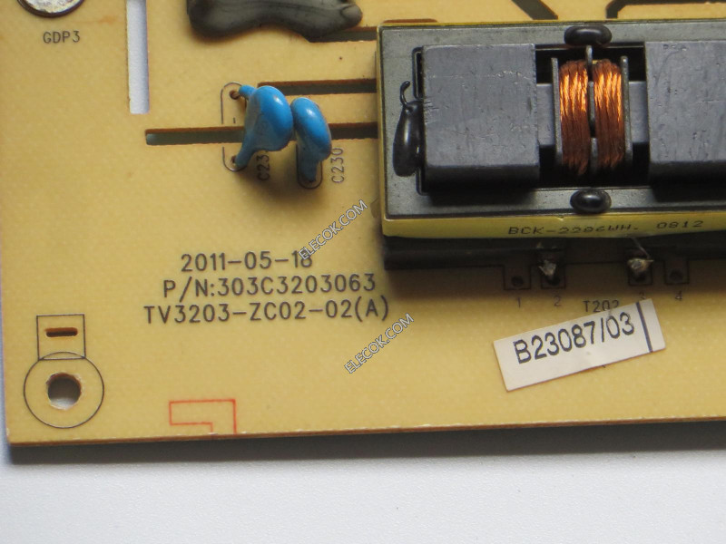 HIGH QUALITY High voltage board lcd32r26 leroy 303c3203063 tv3203-zc02-02a screen t315xw04 substitutive