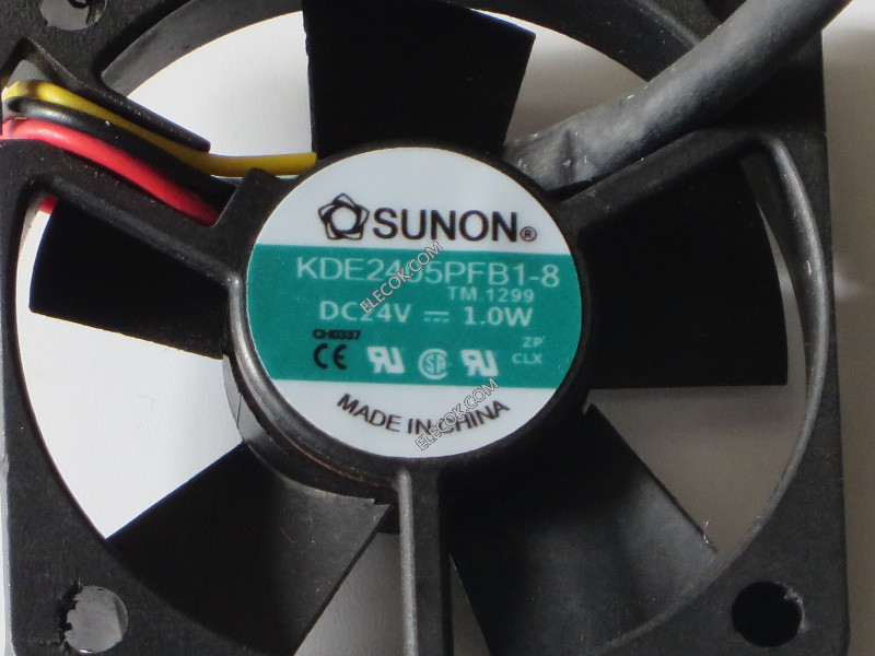 SUNON KDE2405PFB1-8 24V 1.0W 3wires Cooling Fan original 