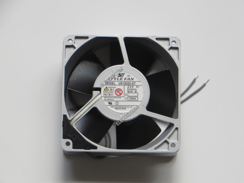 STYLE US12D22-GT 220V 16/15W Cooling Fan with Lead drát 