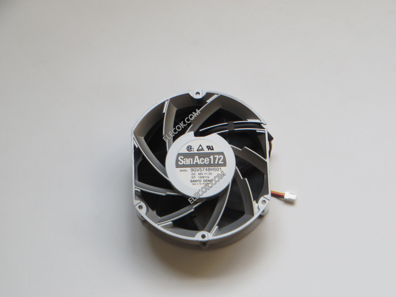 Sanyo 9GV5748H501 48V 2A 96W  3wires Cooling Fan