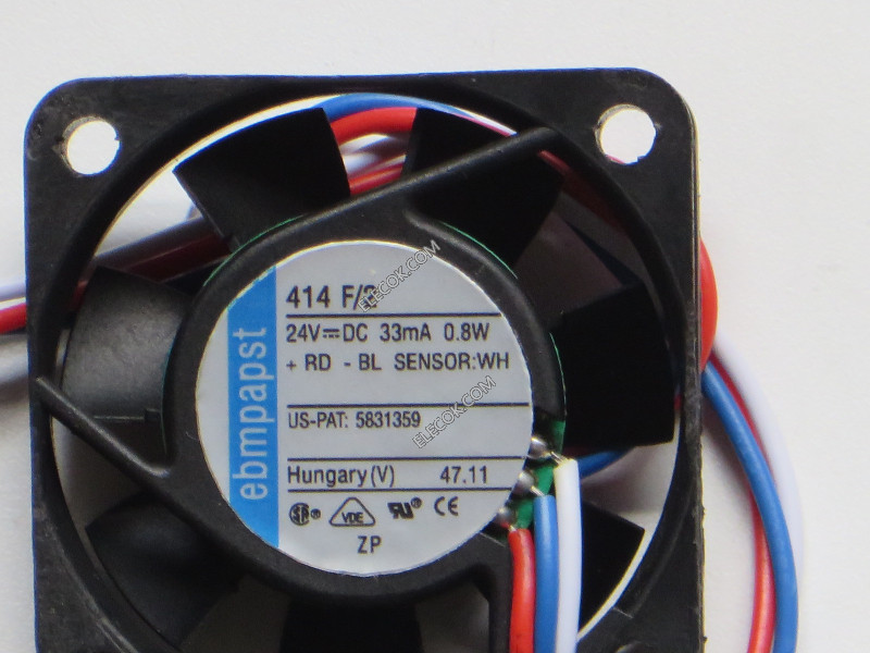 EBM-Papst 414F/2 24V 0,8W 3wires Cooling Fan refurbished 