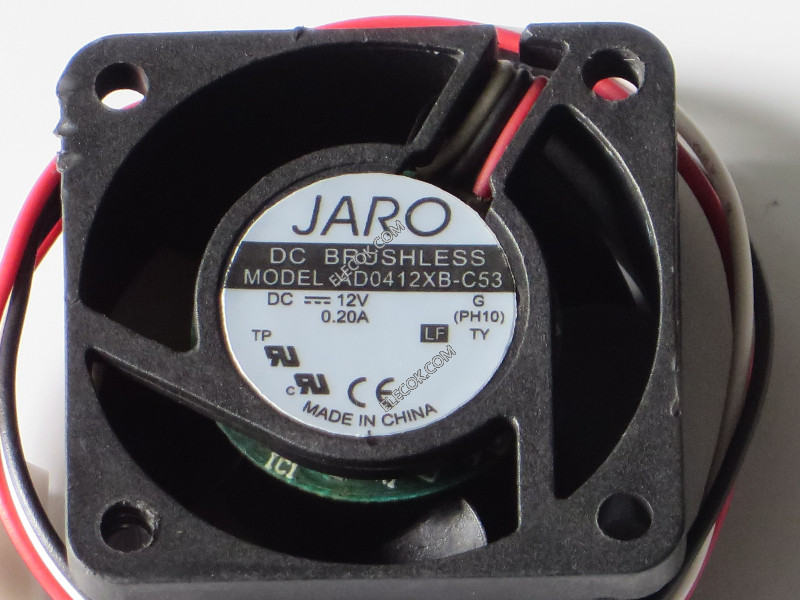 JARO AD0412XB-C53 12V 0.20A 3wires Cooling Fan