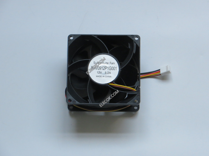 Sanyo 9HV0912P1G001 12V 5,2A 62,4W 4wiresCooling Fan Substitute 