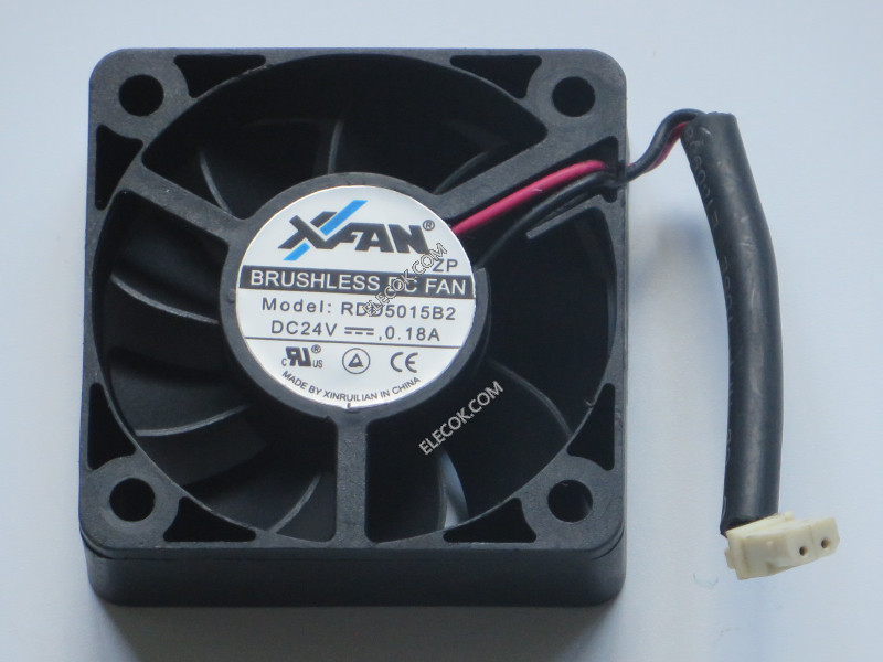 X FAN RDD5015B2 24V 0.18A 2 Wires Cooling Fan