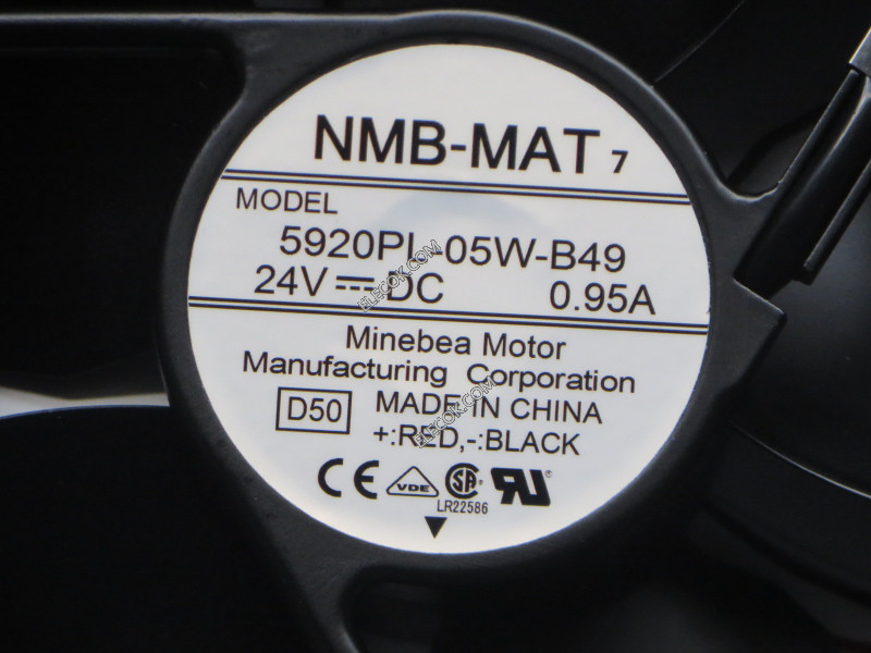 NMB 5920PL-05W-B49-D50 24V 0,95A 3wires cooling fan ，with teszt sebesség funkció refurbished 