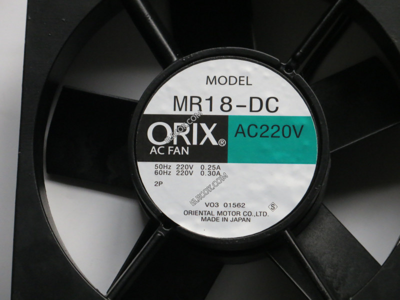 ORIX MR18-DC 220V 50/60Hz 0,25A/0,3A Cooling Fan refurbishment 