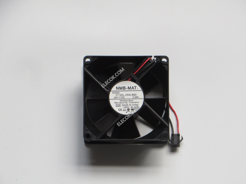 NMB 3112KL-05W-B60-E00 24V 0,28A 2wires Cooling Fan 