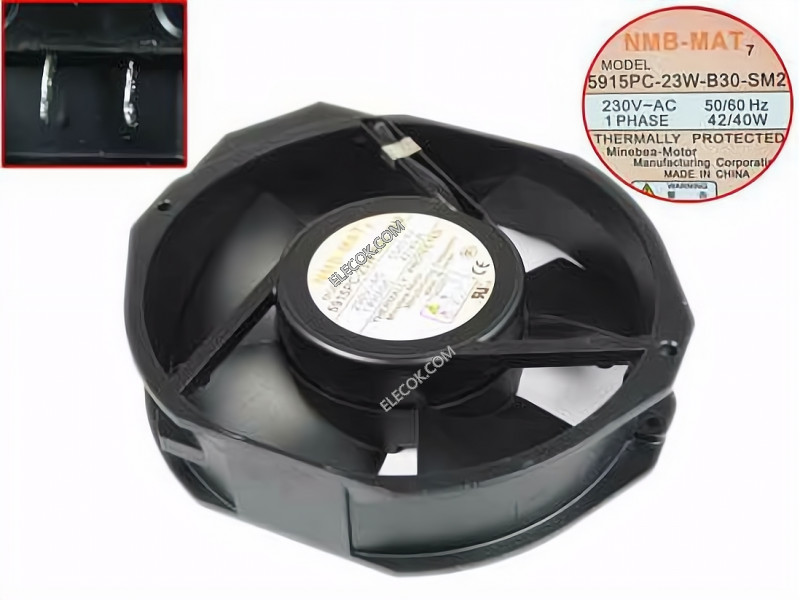 NMB 5915PC-23W-B30-SM2 230V 42/40W 3wires Cooling Fan
