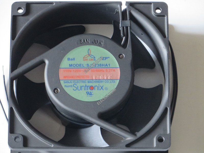 SANJU SJ1238HA1 110/120V 0.27A 2wires Cooling Fan