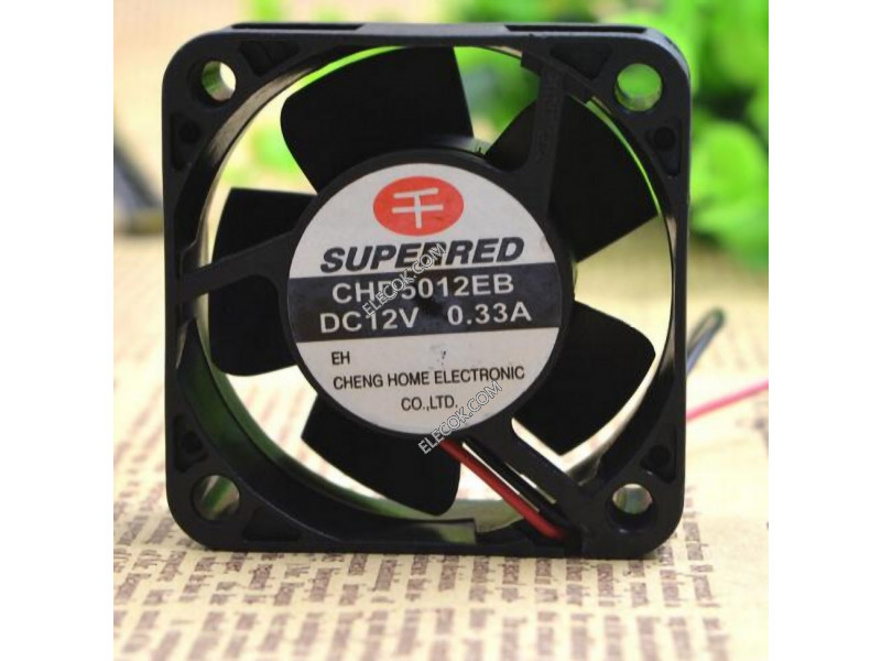 SUPERRED CHD5012EB 12V 0.33A 2wires cooling fan