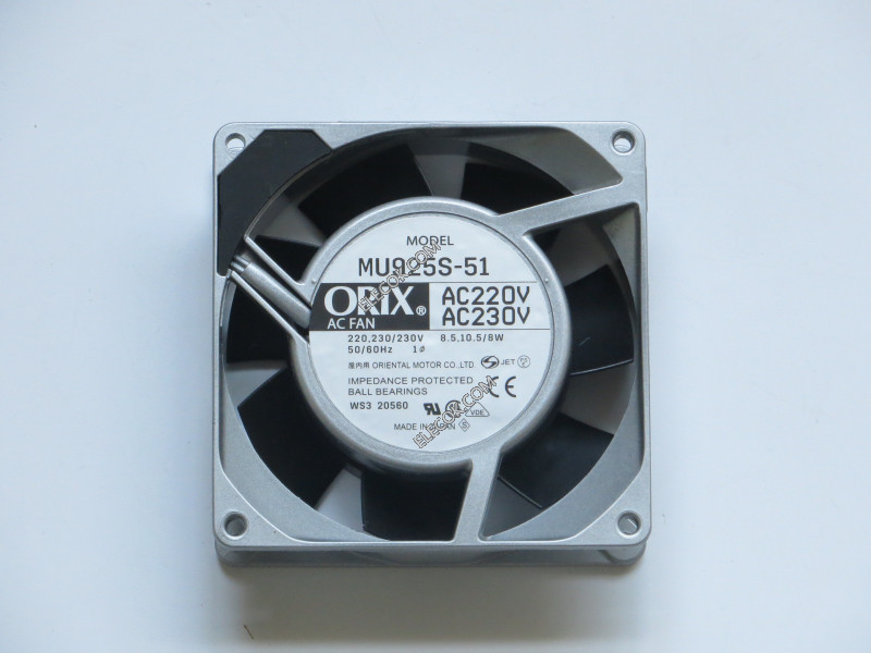 ORIX MU925S-51 220/230V 10,5/8W 2wries Cooling Fan 
