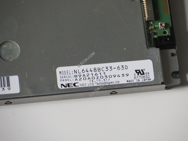 NL6448BC33-63D 10,4" a-Si TFT-LCD Panel számára NEC used 