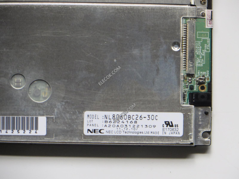 NL8060BC26-30C 10,4" a-Si TFT-LCD Panel számára NEC 