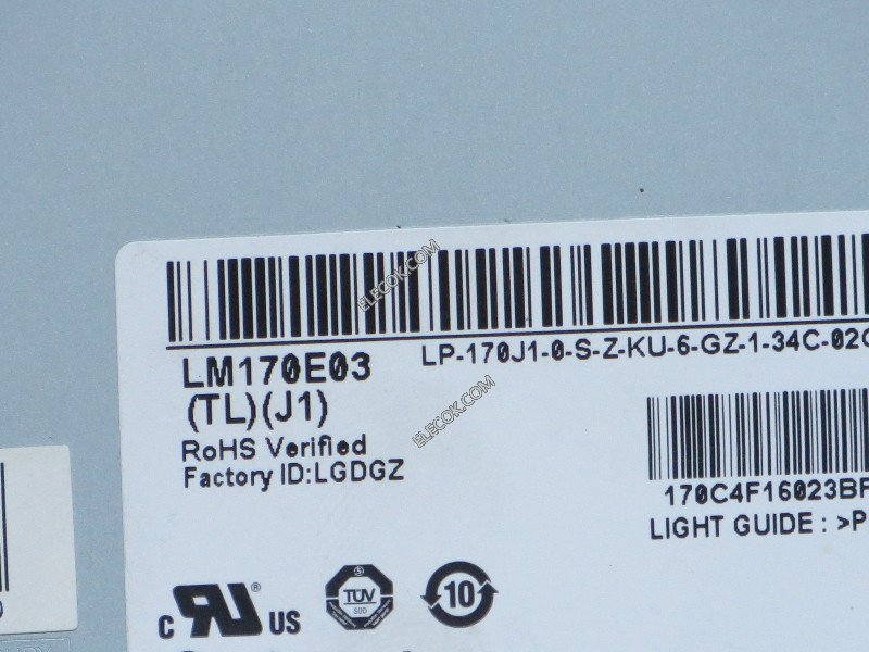 LM170E03-TLJ1 17.0" a-Si TFT-LCD Panel számára LG Display 