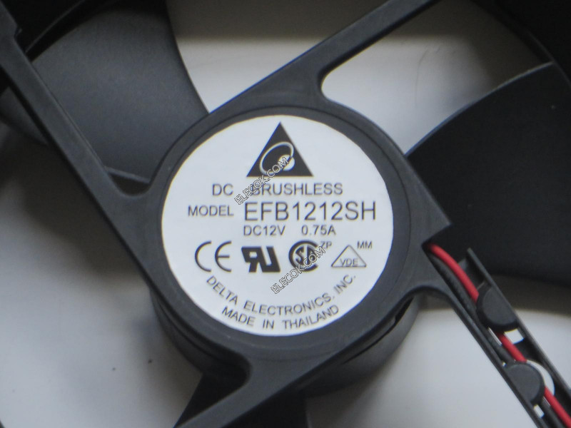 DELTA EFB1212SH 12V 0,75A 2wires Cooling Fan 