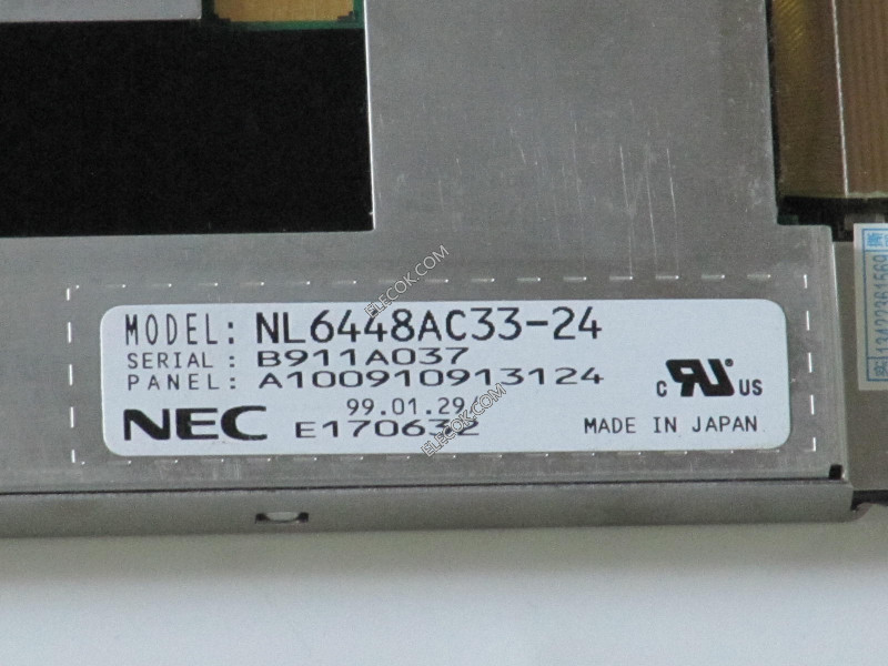 NL6448AC33-24 10.4" a-Si TFT-LCD Panel for NEC, used