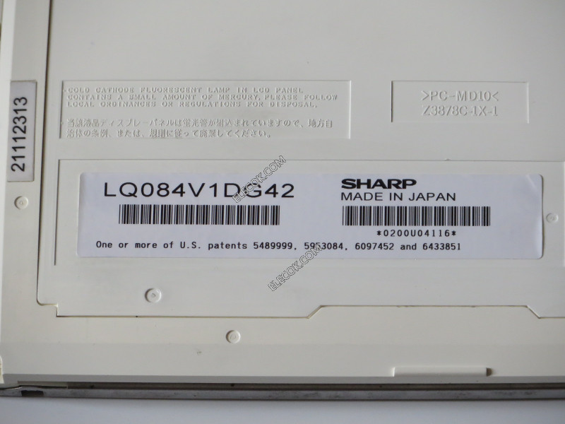 LQ084V1DG42 8,4" a-Si TFT-LCD Panel számára SHARP used 