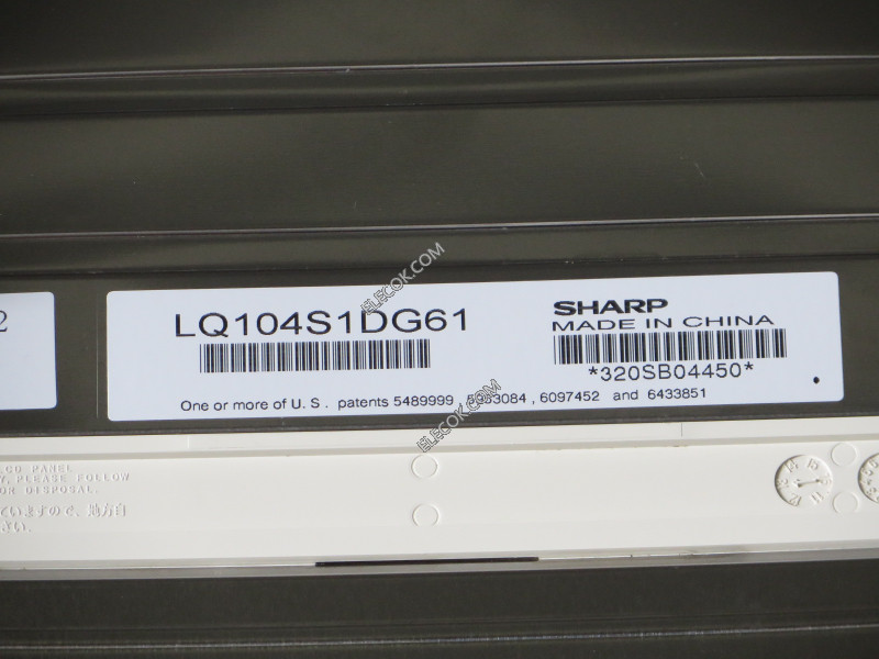 LQ104S1DG61 10,4" a-Si TFT-LCD Panel számára SHARP，used 