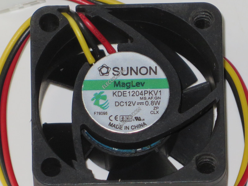 Sunon KDE1204PKV1 MS.AF.GN 12V 0,8W 3wires Cooling Fan 