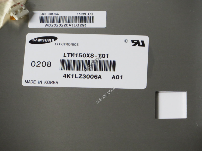 LTM150XS-T01 15.0" a-Si TFT-LCD Panel számára SAMSUNG 