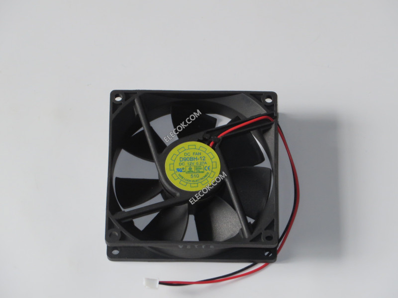 YATE LOON D90BH-12 12V 0,27A 2wires Cooling Fan 