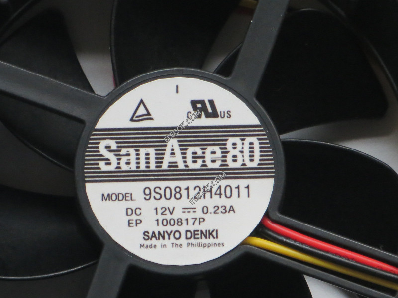 Sanyo 9S0812H4011 12V0.23A  3wries Cooling Fan