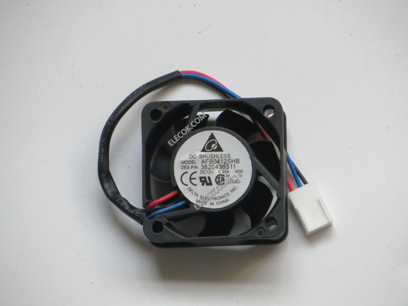DELTA AFB0412SHB-R00 12V 0,35A 3wires Cooling Fan 