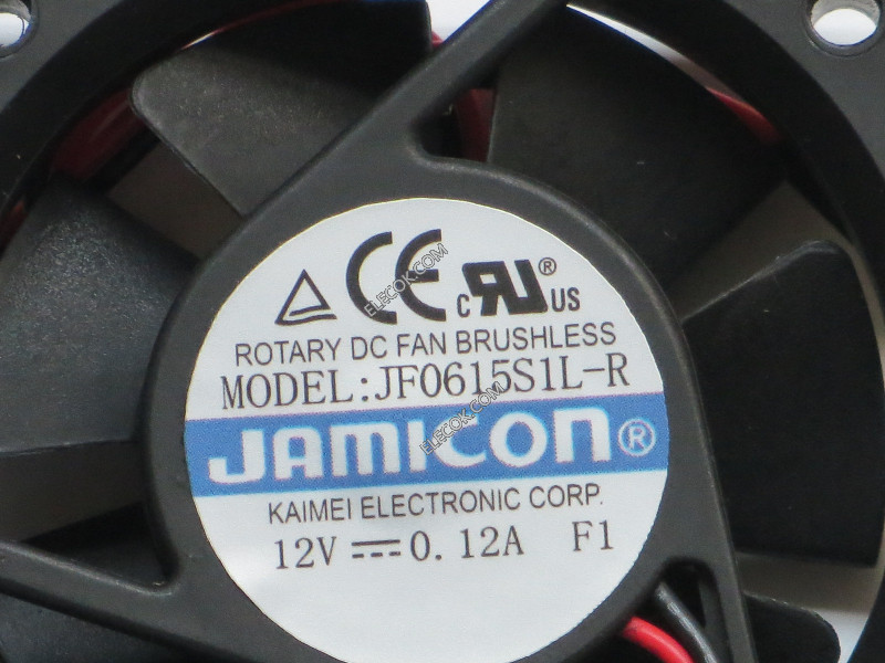 JAMICON JF0615S1L-R 12V 0,12A 2 dráty Cooling Fan 