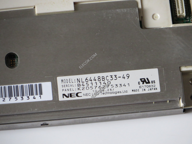 NL6448BC33-49 10,4" a-Si TFT-LCD Panel számára NEC Inventory new 