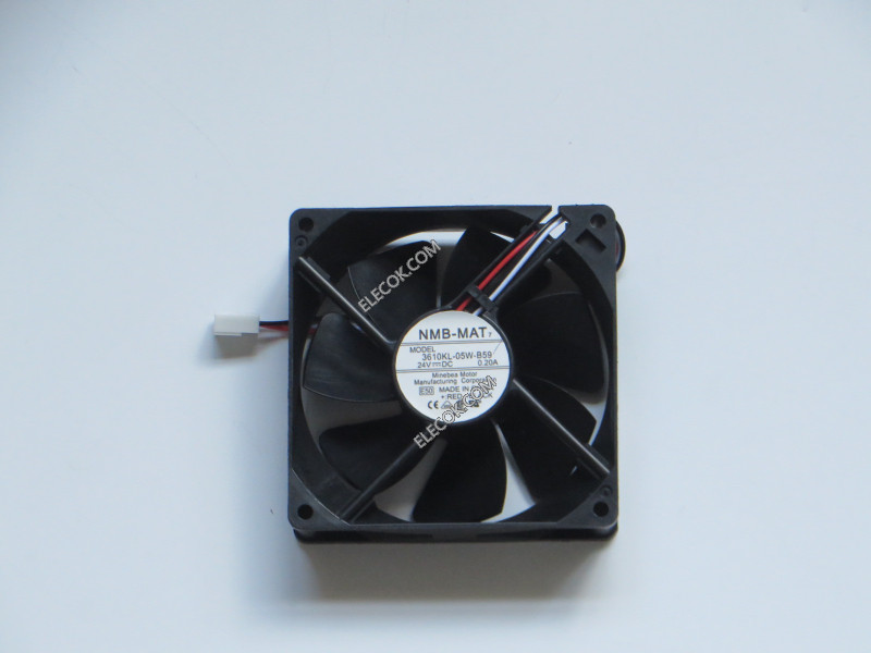 NMB 3610KL-05W-B59-E50 24V 0.20A 3,84W 3wires Cooling Fan 