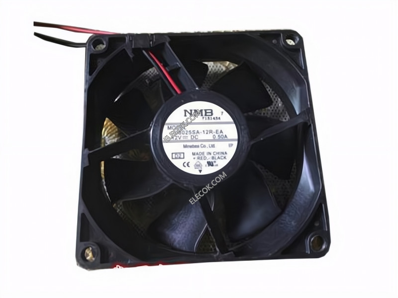 NMB 08025SA-12R-EA 12V 0.50A 2wires Cooling Fan