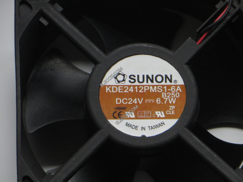 SUNON KDE2412PMS1-6A 24V 6.7W 2wires Cooling Fan