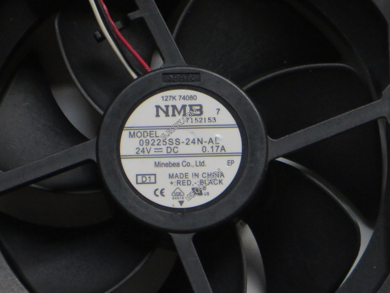 NMB 09225SS-24N-AL 24V 0.17A 3wires Cooling Fan