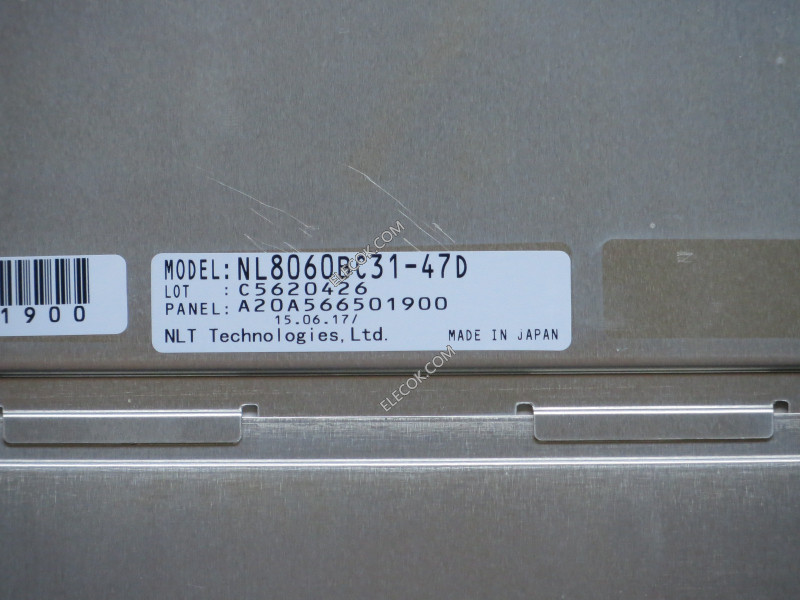 NL8060BC31-47D 12,1" a-Si TFT-LCD Panel számára NEC 